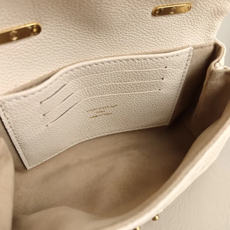Louis Vuitton Crossbody Bag MADELEINE White Empreinte Embossed Calfskin nano 21 × 6 × 12.5 cm — detail view 7 of 11