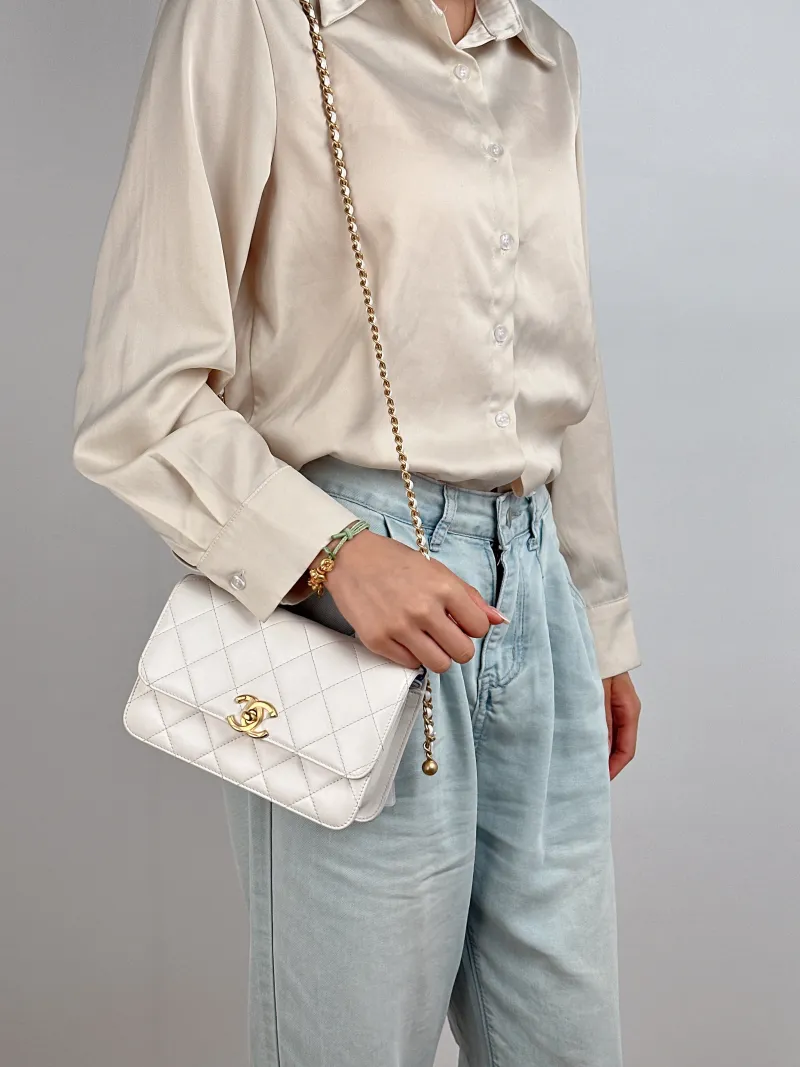 Chanel Crossbody Bag Small 19 × 8 × 12 cm — on-model view 2 of 2