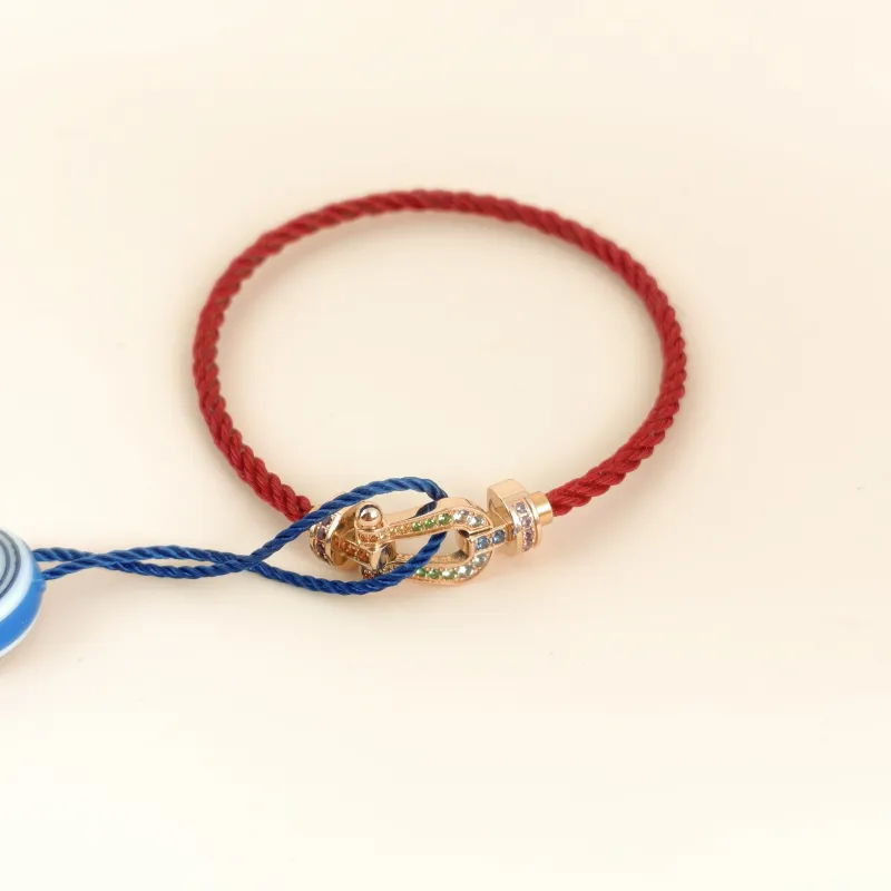 FRED Bracelet Force 10 Collection Bracelet 18KR ose Gold Medium 16cm