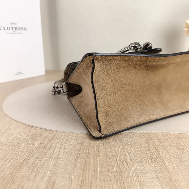 GUCCI Crossbody Bag Dionysus Edition Monogram PVC Small 24.5 × 10 × 15.5 cm — detail view 8 of 11