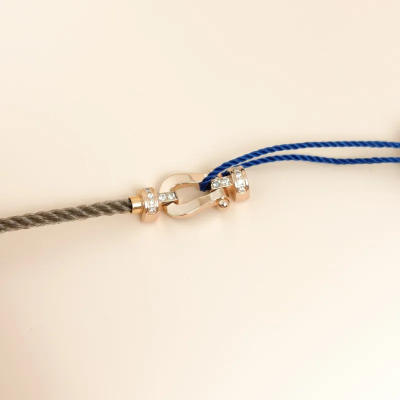 FRED Bracelet Force 10 Collection Bracelet Gold18KY ellow Gold Diamond Medium2.2*0.9-17.5 — cover view 3 of 7