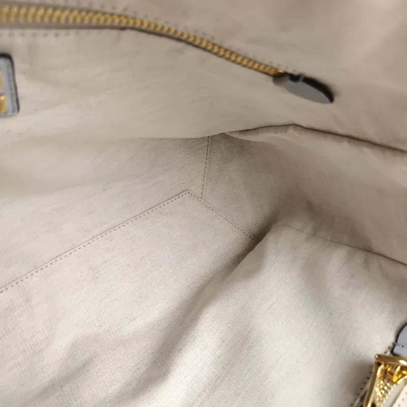 Miumiu Shoulder Bag IVY Tote Shopping Tote Blue Calfskin One Size 28 × 12.5 × 26 cm — detail view 8 of 12