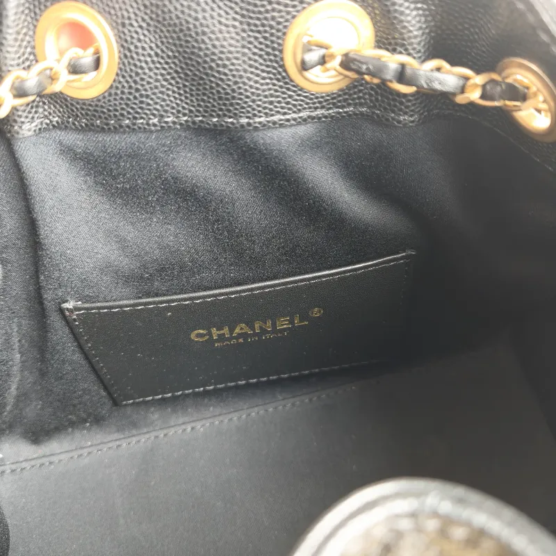 Chanel Shoulder Bag 25Bag Black Grained Calfskin Mini 20 × 12.5 × 22 cm — detail view 6 of 12