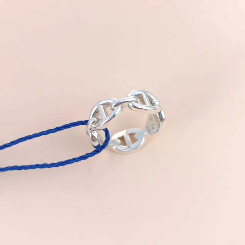Hermès Ring Chaine d'Ancre Enchainee Ring 925 One Size 52 — cover view 3 of 6