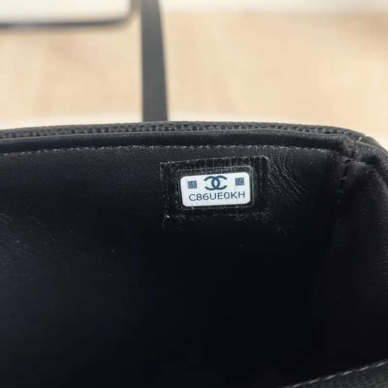 Chanel Crossbody Bag preppy coco Black Grained Calfskin Mini 17 × 5 × 11.5 cm — detail view 6 of 13