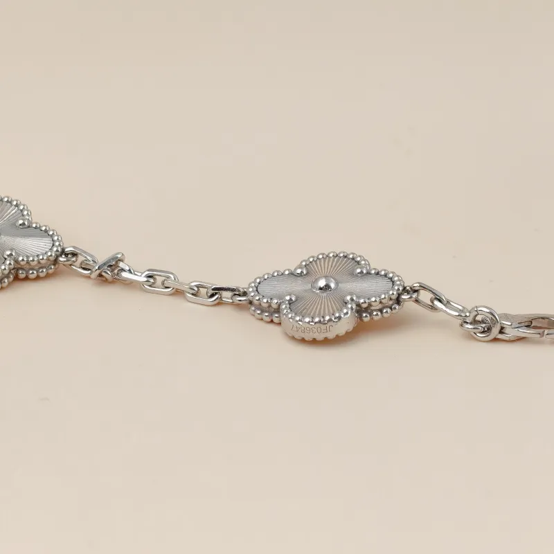 Van Cleef & Arpels Bracelet Alhambra Alhambra Collection Five-Motif Bracelet White Gold 18KW hite Gold Vintage Small19cm — cover view 2 of 11