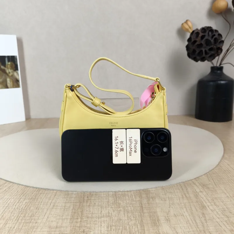 CELINE Shoulder Bag AVA Yellow Calfskinmini16 × 4 × 8.5 cm — cover view 3 of 6