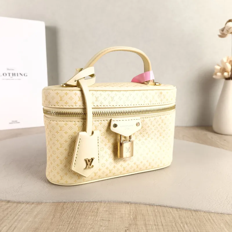 Louis Vuitton Shoulder Bag VANITY POUCH Cosmetic Bag Calfskin One Size 19 × 6.5 × 11.5 cm — cover view 5 of 5