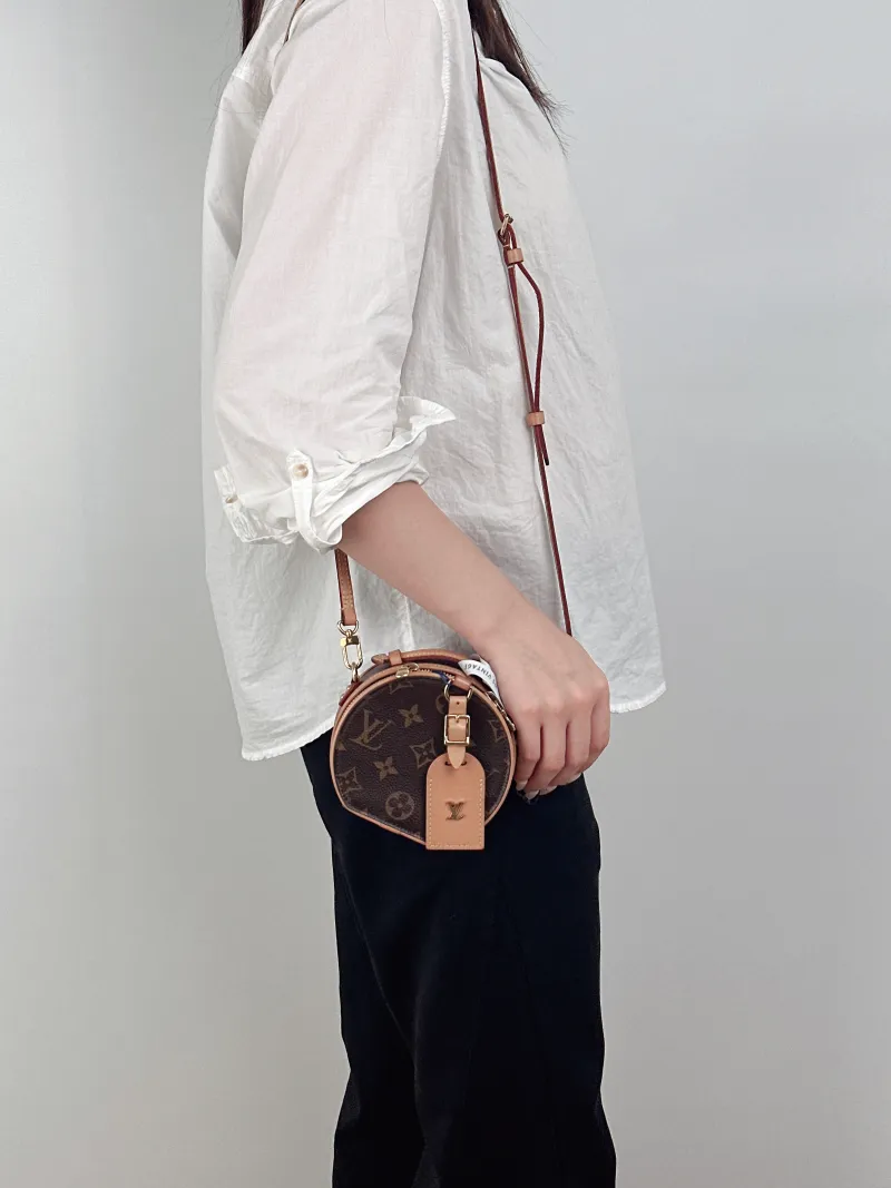 Louis Vuitton Crossbody Bag Mini BOITE CHAPEAU Monogram PV Cmini13 × 6.5 × 12 cm — on-model view 1 of 3