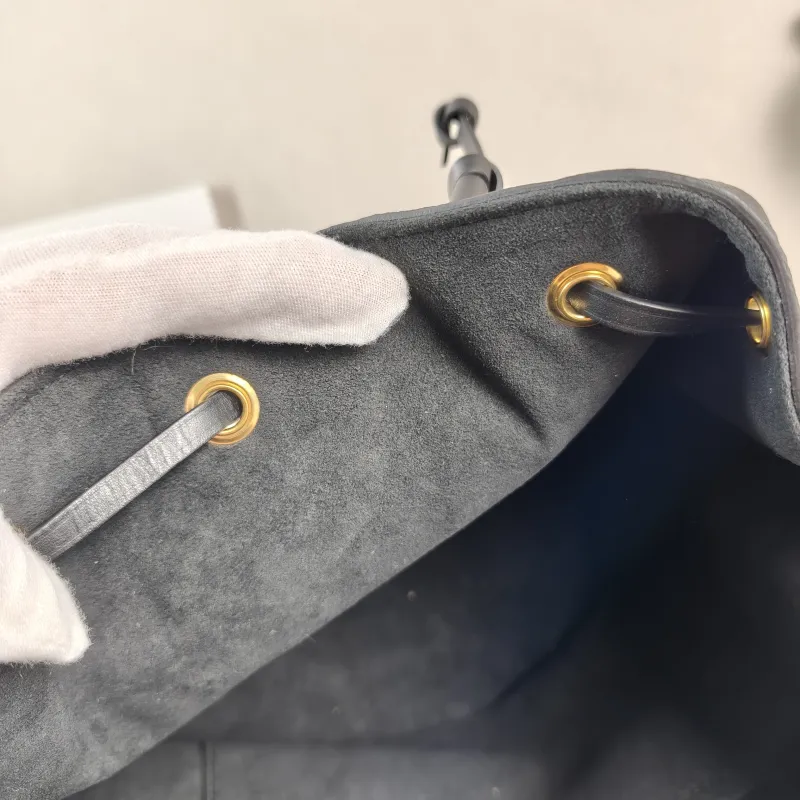 Louis Vuitton Backpack Montsouris Backpack Black Monogram Empreinte Embossed Calfskin Small 27.5 × 14 × 33 cm — detail view 3 of 12