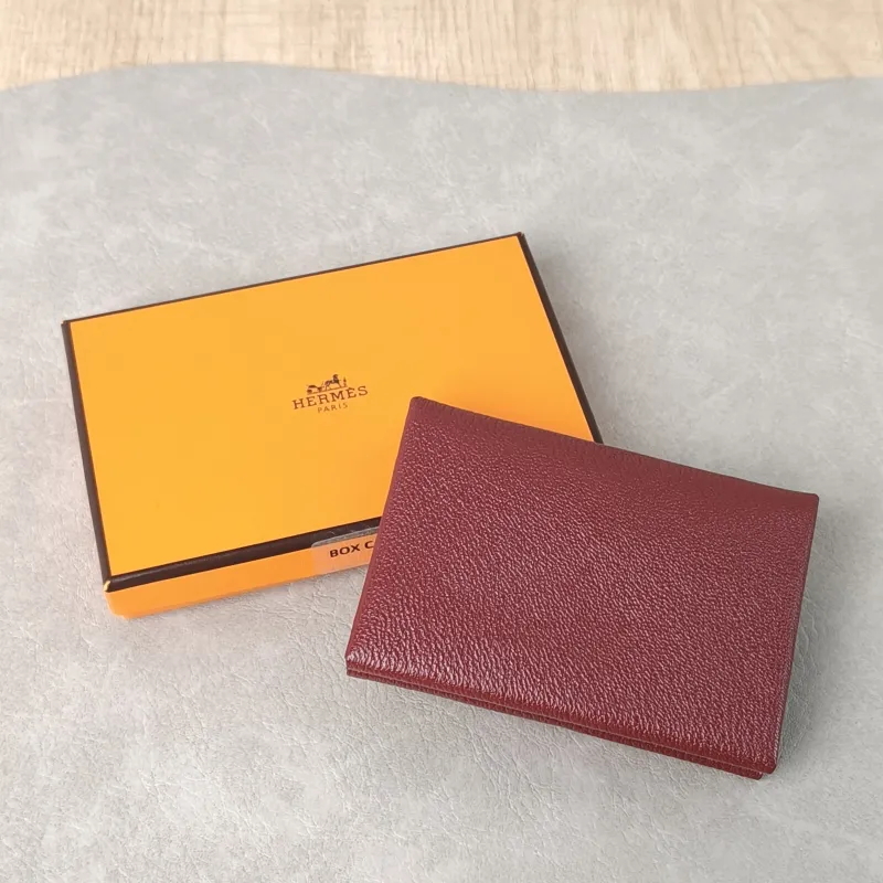 Hermès Wallet Calvi Duo Cardholder Lambskin One Size10.5 × 1.5 × 7.5 cm — cover view 3 of 5