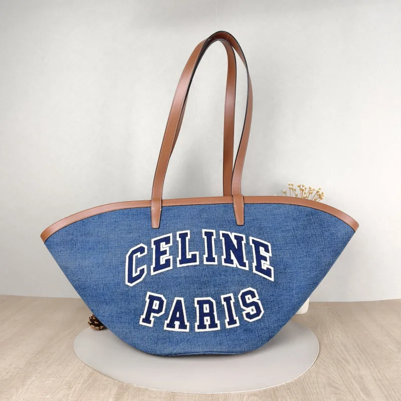CELINE Top Handle Bagcouffin tote Blue One Size58 × 17 × 27 cm