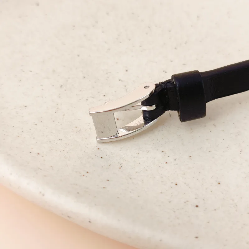 CARTIER Bangle Love Collection Bangle Black Calfskin Diamond18KW hite Gold One Size 21cm — cover view 8 of 12