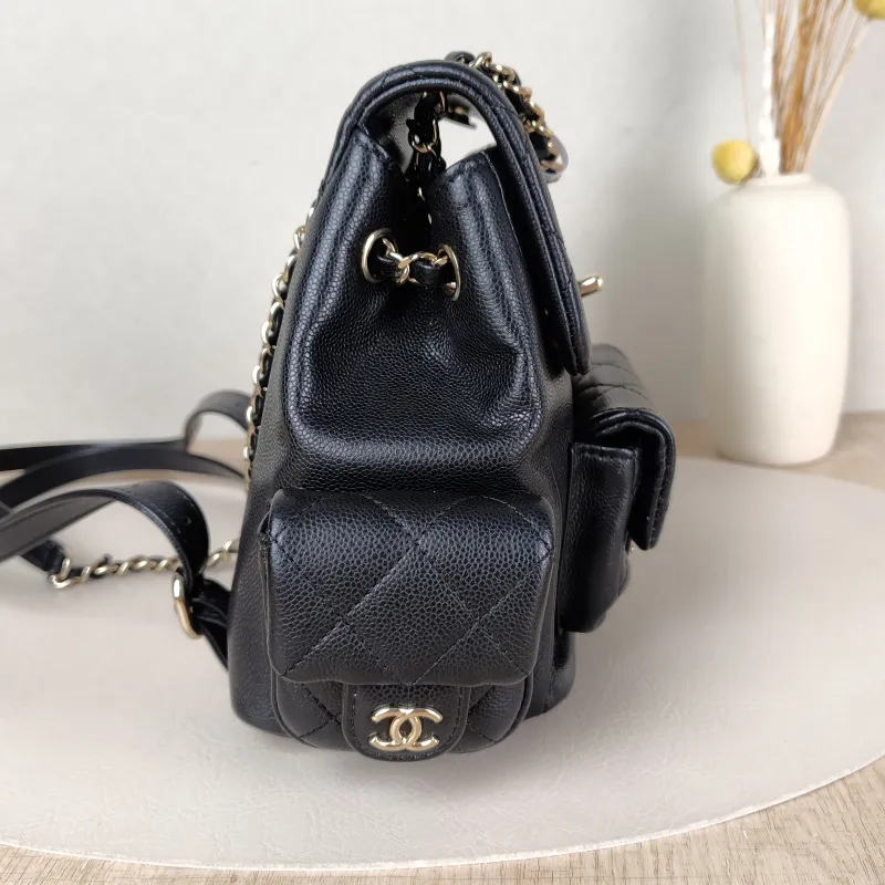 Chanel Backpackduma Black Calfskin Small18 × 9.5 × 19 cm — detail view 3 of 16