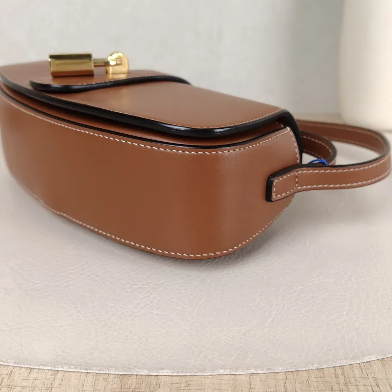 CELINE Crossbody Bag TABOU Brown Calfskin Mini 18 × 5 × 8 cm — detail view 11 of 11