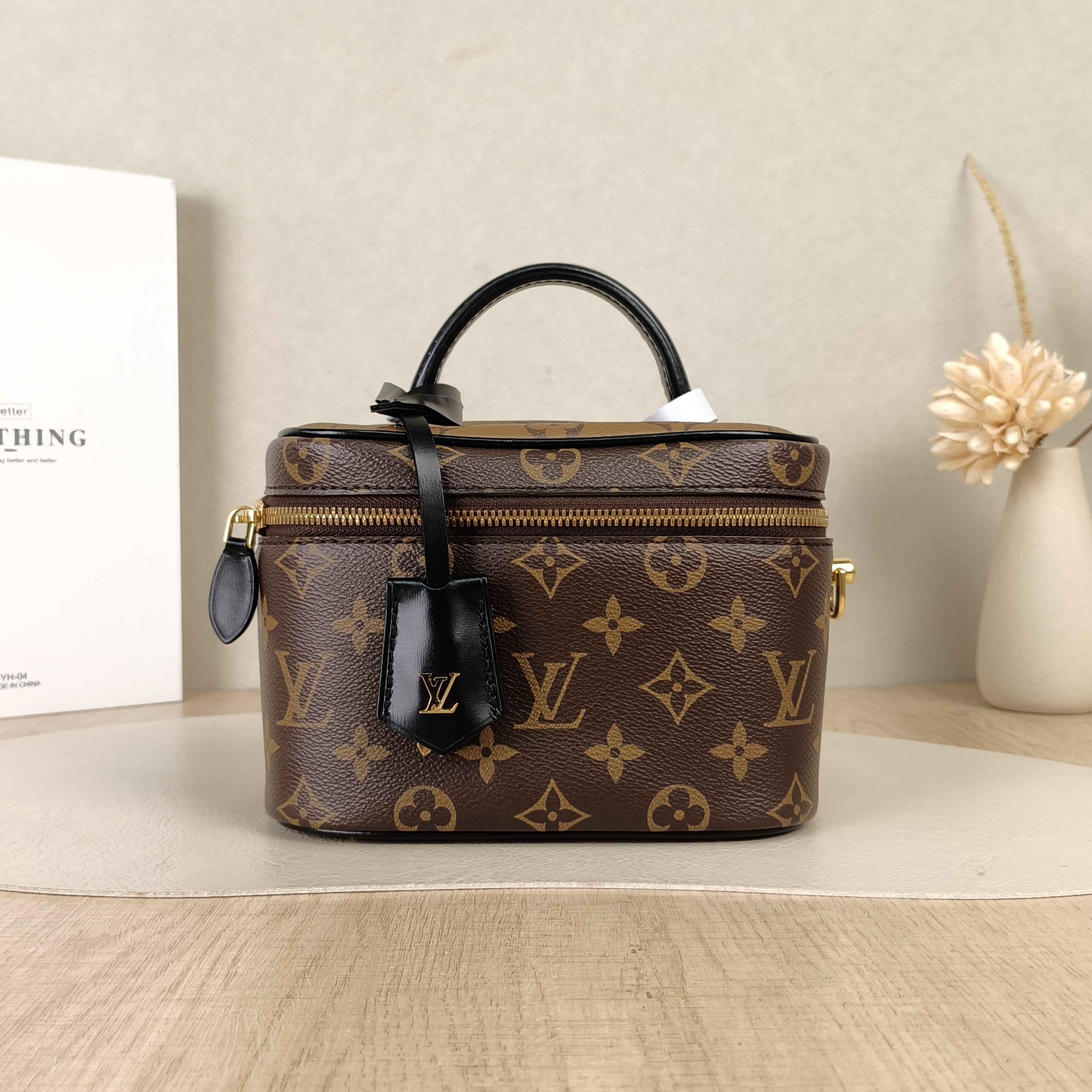 Louis Vuitton Shoulder Bag VANITY Cosmetic Bag Monogram PVC Small19 × 11 × 13 cm Conditioned