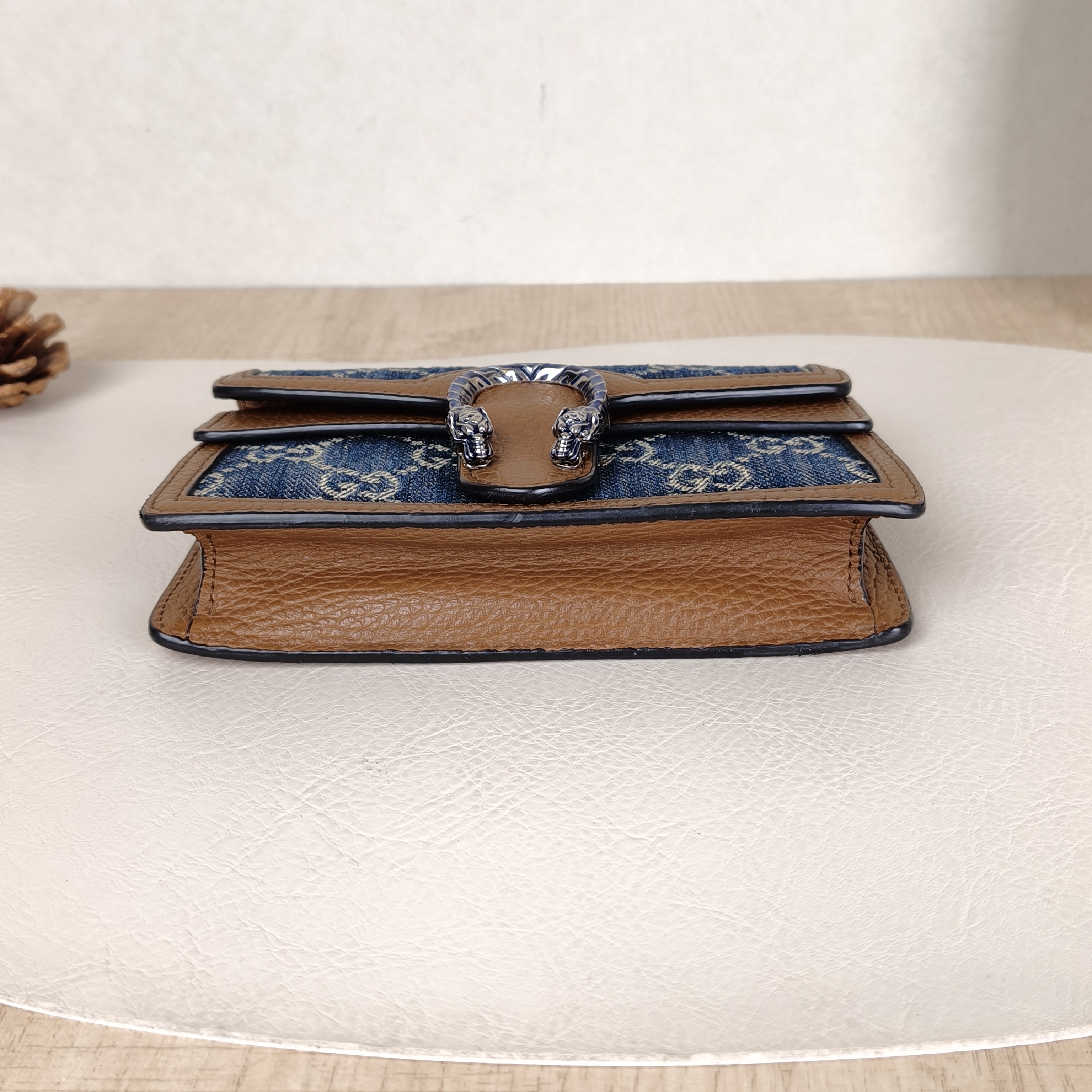 GUCCI Crossbody Bag Dionysus Blue mini16.5 × 4.5 × 10 cm — cover view 2 of 5
