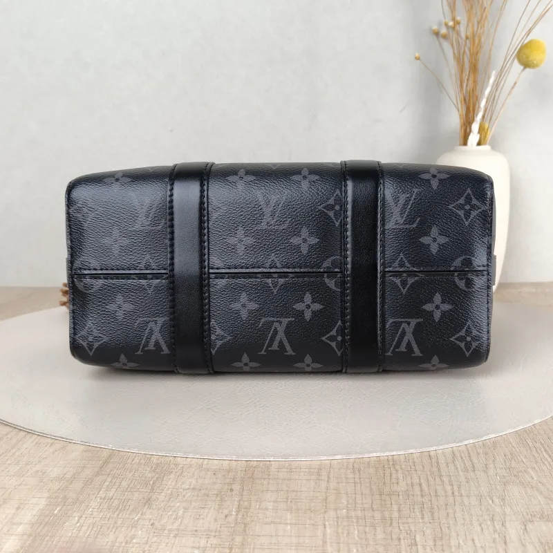 Louis Vuitton Crossbody Bag City Keepall Black PVC Medium 27 × 13 × 17 cm — cover view 5 of 5