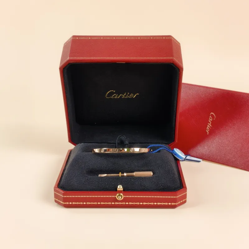 CARTIER Bangle Love Collection Bangle Rose Gold 18KR ose Gold Small Edition17 — cover view 8 of 8
