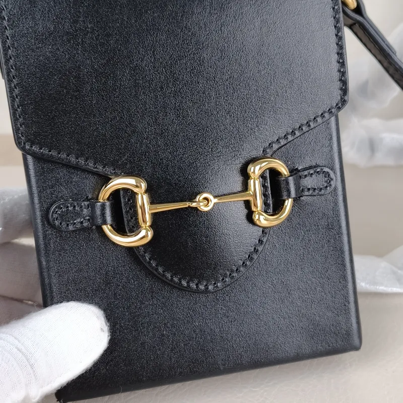 GUCCI Crossbody Bag Horsebit 1955Collection Mini Black Calfskinmini11.5 × 4 × 17 cm — detail view 7 of 10