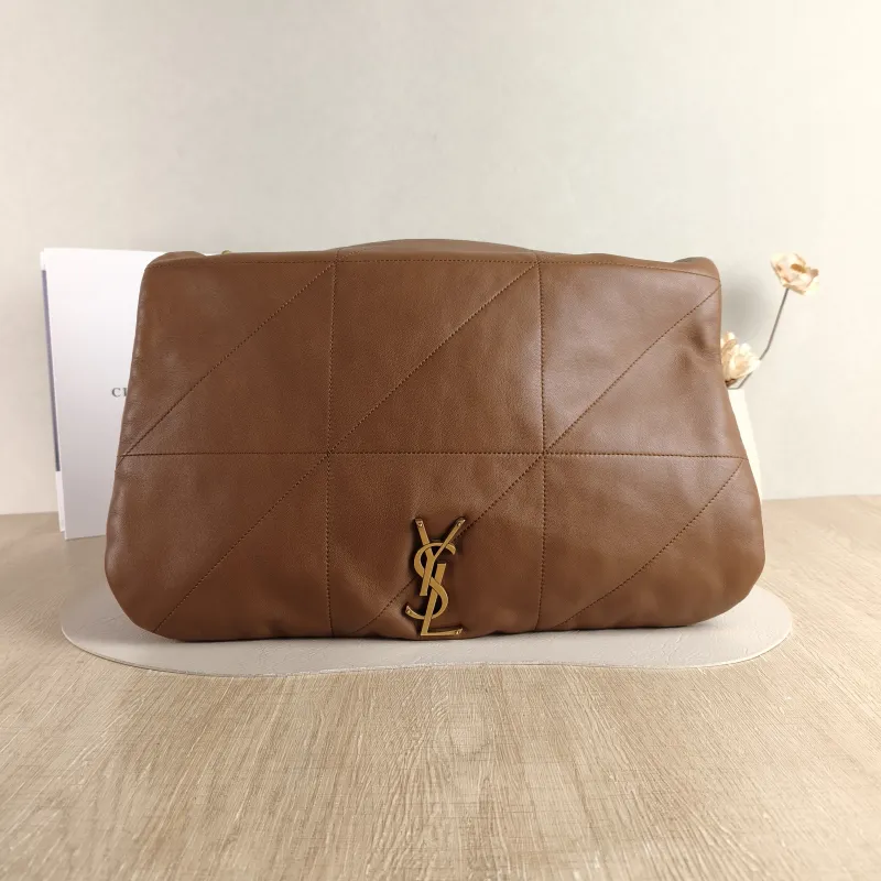 SAINT LAURENT Crossbody Bag Jamie 4.3 Chain Bag Caramel Lambskin Large 43 × 9 × 29 cm