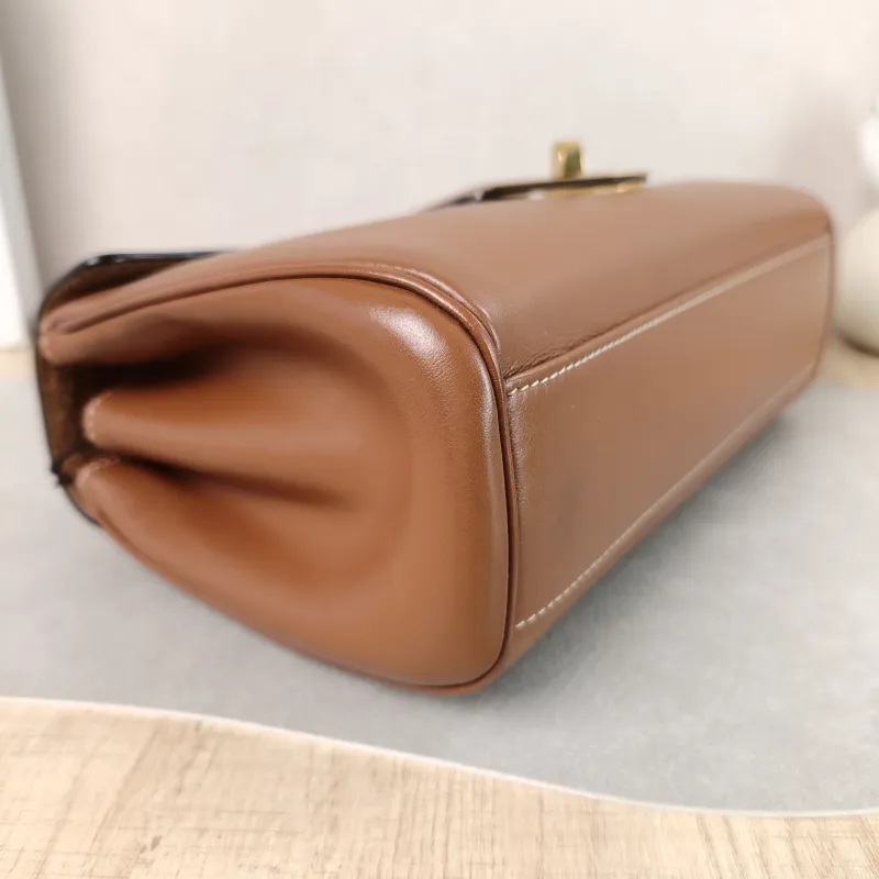 CELINE Shoulder Bag Soft 16Shoulder Bag Caramel Calfskin Small 23 × 9 × 15 cm — detail view 11 of 14