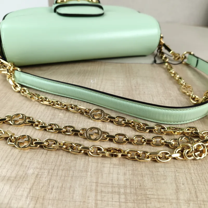 GUCCI Crossbody Bag Horsebit 1955 Horsebit Small Calfskin Small 24 × 5.5 × 13 cm — detail view 6 of 13