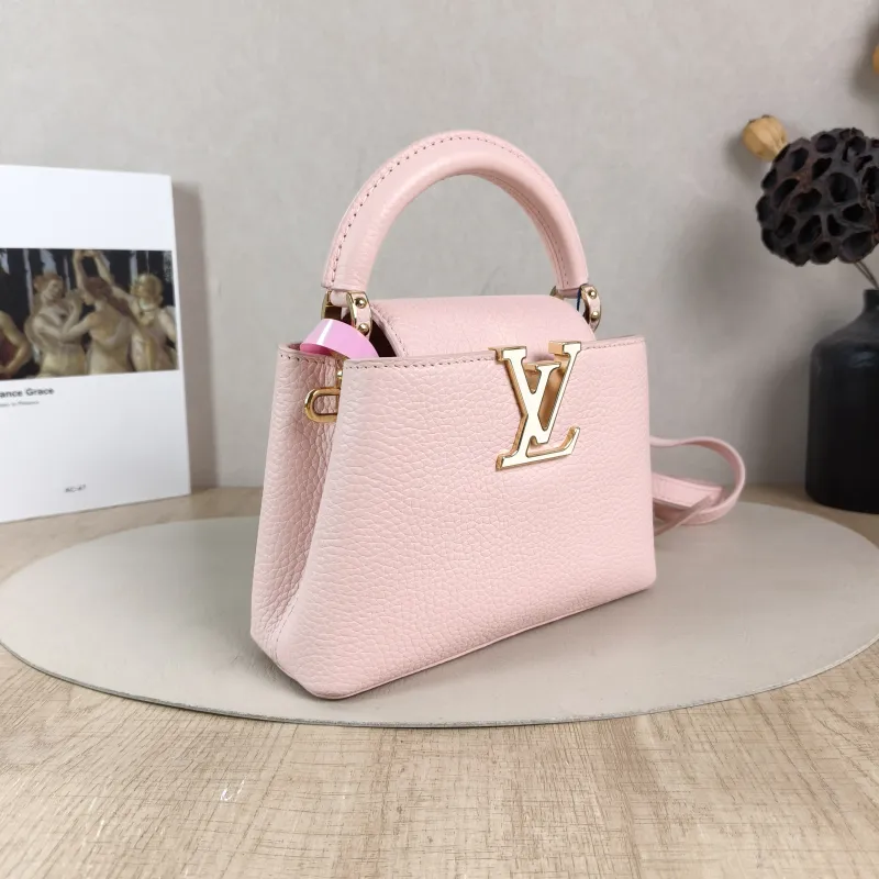 Louis Vuitton Shoulder Bag Capucines Pink Calfskin Mini 21 × 8 × 14 cm — cover view 6 of 6
