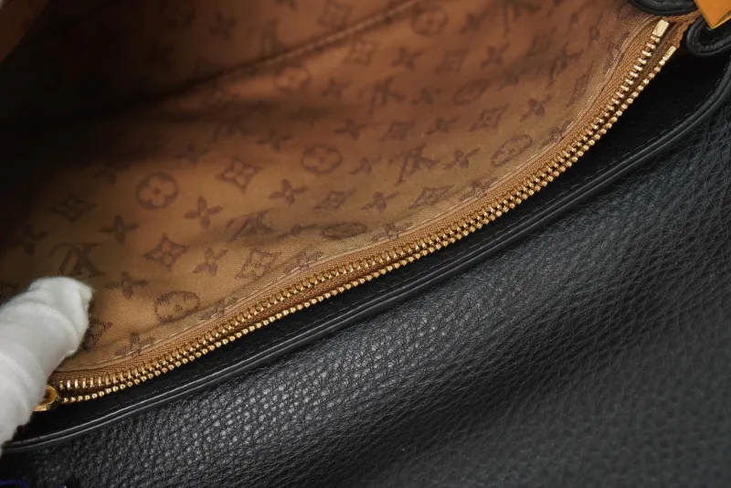 Louis Vuitton Dauphine Soft Medium Black Calfskin Microchip Edition · 24 × 9 × 17 cm — detail view 9 of 19