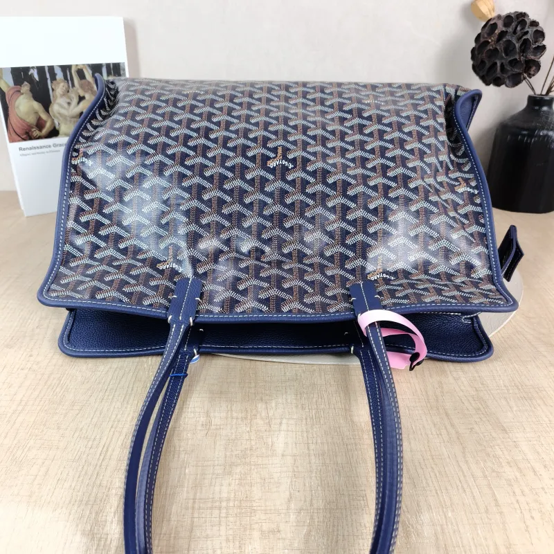 GOYARD Top Handle Bag hardy y tote Blue PVC Small 40 × 17 × 31 cm — detail view 12 of 15