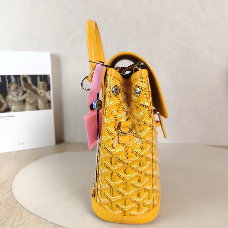 GOYARD Crossbody Bag ALPIN Backpack Yellow PVC Mini 19 × 9.5 × 23 cm — detail view 11 of 14