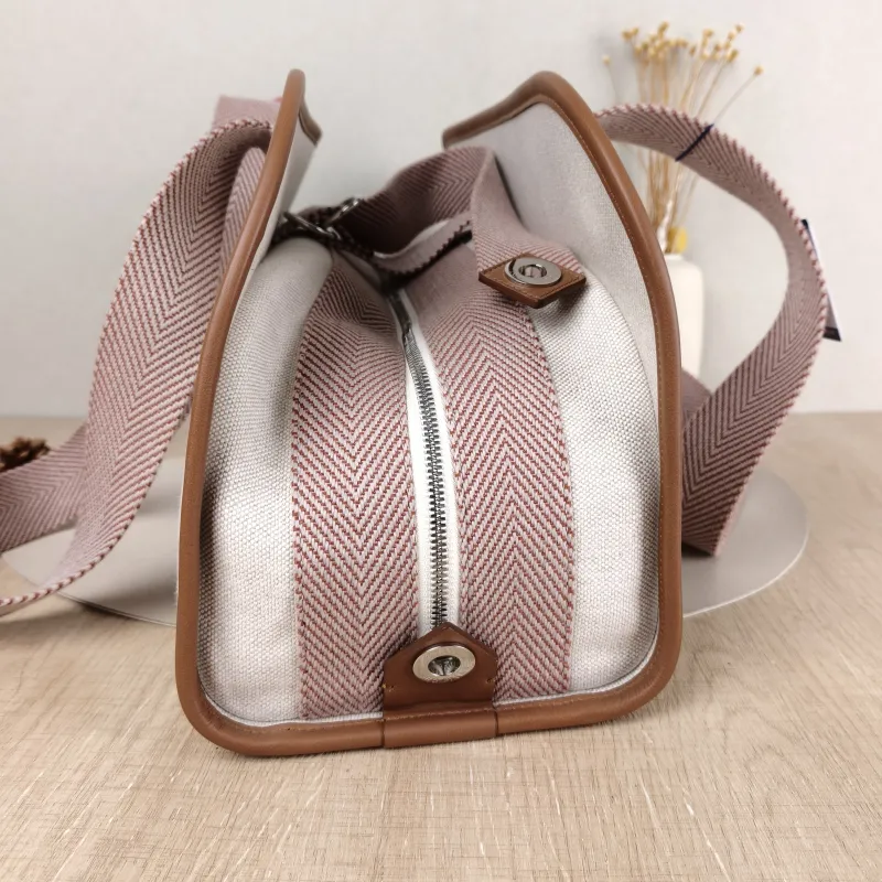 Loro Piana Shoulder Bag Shoulder Bag White Canvas One Size 45 × 17 × 24 cm — detail view 5 of 9