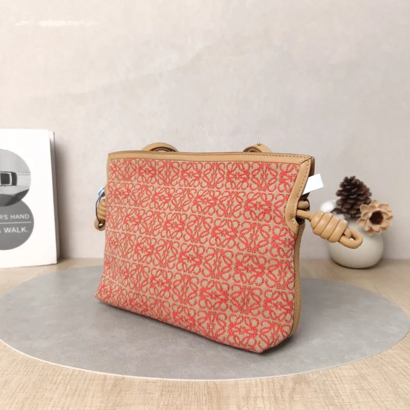 LOEWE Crossbody Bag Flamenco Red Monogram Canvas mini24 × 9 × 18 cm — cover view 5 of 5