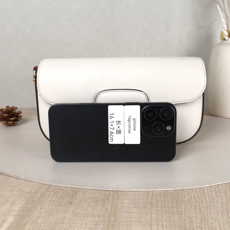 GUCCI Crossbody Bag Horsebit 1955 Horsebit Small White Calfskin Small24 × 5.5 × 13 cm — cover view 3 of 5