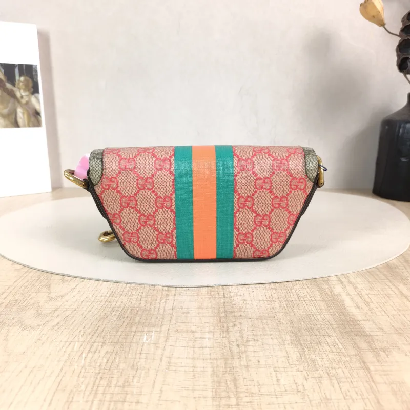 GUCCI Shoulder Bag Red PVC One Size 20 × 4 × 10 cm — cover view 4 of 5