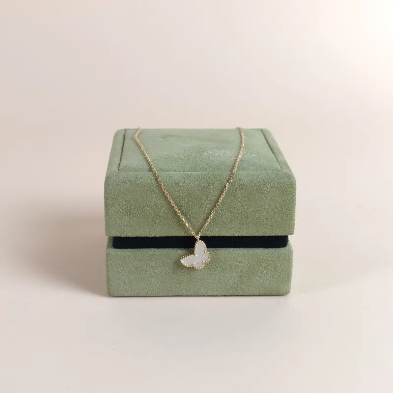 Van Cleef & Arpels Necklace Fauna Collection Butterflies Collection Pearl · White Mother-of-Pearl 18KY ellow Gold Sweet Mini 40cm — cover view 6 of 8