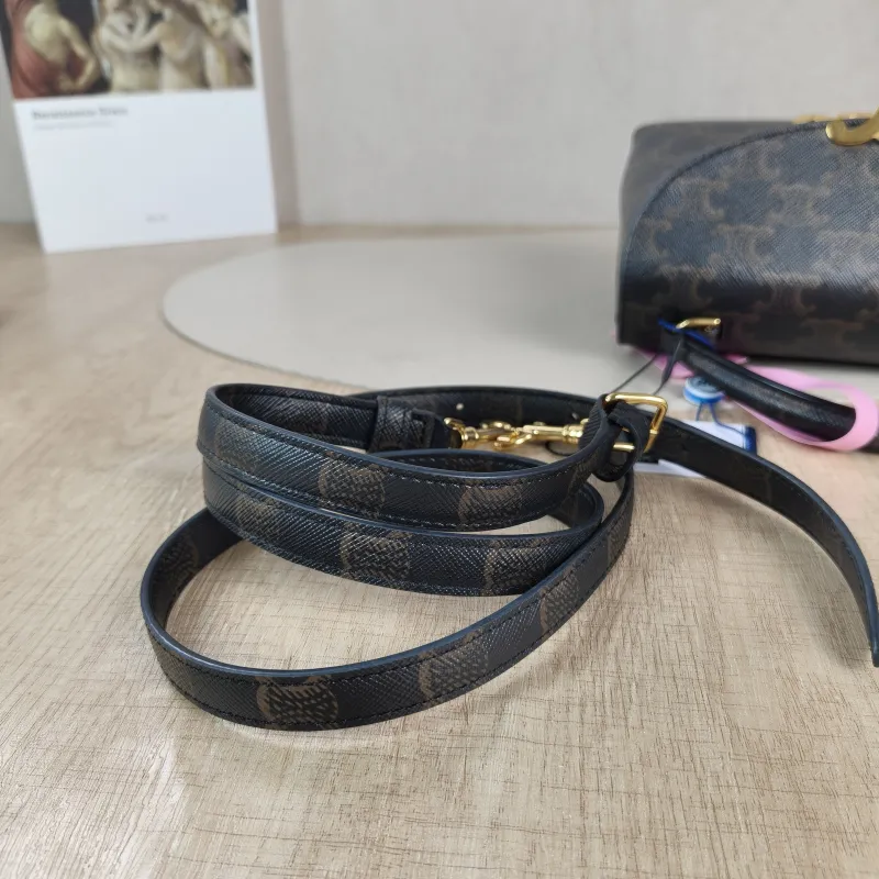CELINE Top Handle Bag TEEN NINO Top Handle Bag Monogram PVC Small 20 × 8 × 13 cm — detail view 3 of 14