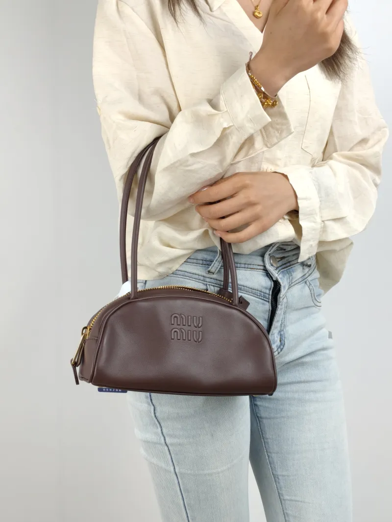 Miumiu Shoulder Bag Beau Calfskin Small 23 × 10 × 11.5 cm — on-model view 2 of 2