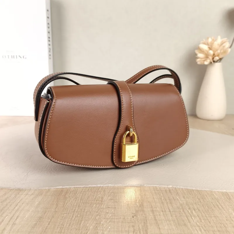 CELINE Crossbody Bag TABOU Brown Calfskinmini18 × 5 × 8 cm — cover view 3 of 5