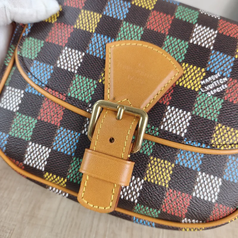 Louis Vuitton Crossbody Bag MONTSOURIS Messenger Bag Brown PVC Small 20 × 7 × 17 cm — detail view 11 of 12