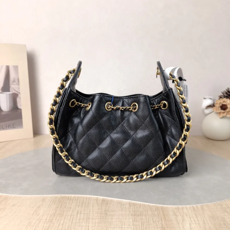 Chanel Shoulder Bag 25Bag Black Grained Calfskin Mini 22 × 12.5 × 20 cm — cover view 3 of 6