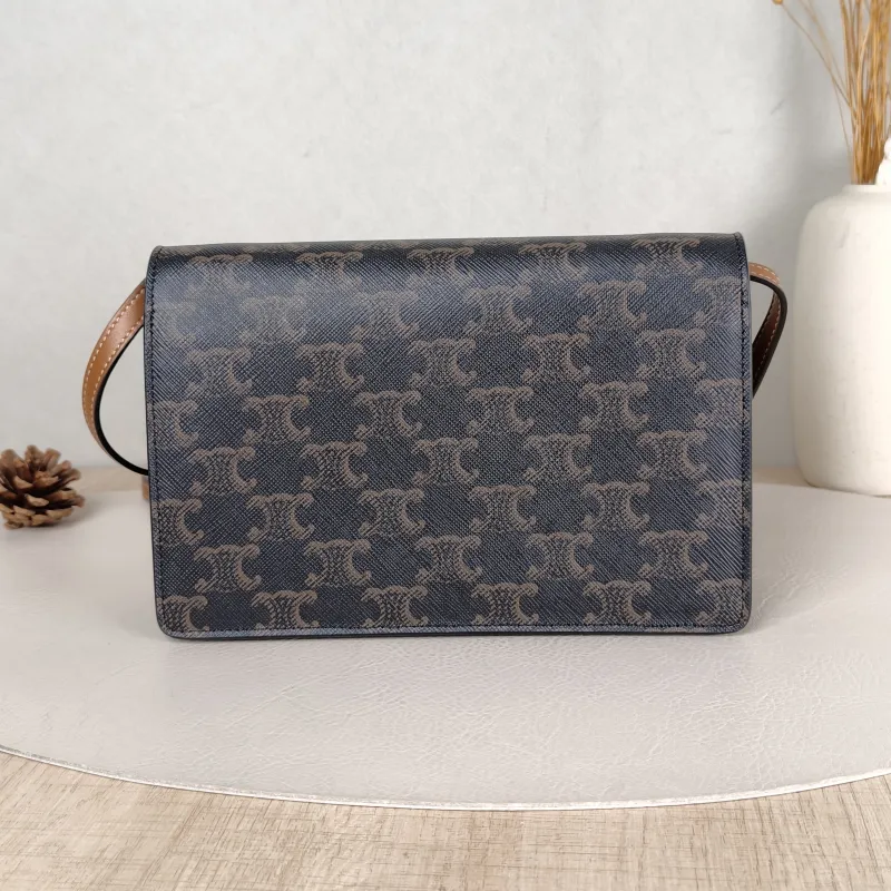 CELINE Crossbody Bag TRIOMPHE Clutchwoc Monogram PVC 20 × 6 × 12 cm — cover view 4 of 5