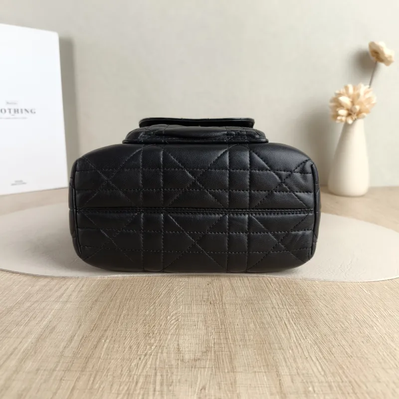 DIOR Crossbody Bag Caro Bucket Bag Black Lambskin Small 20 × 9 × 24 cm — cover view 2 of 5