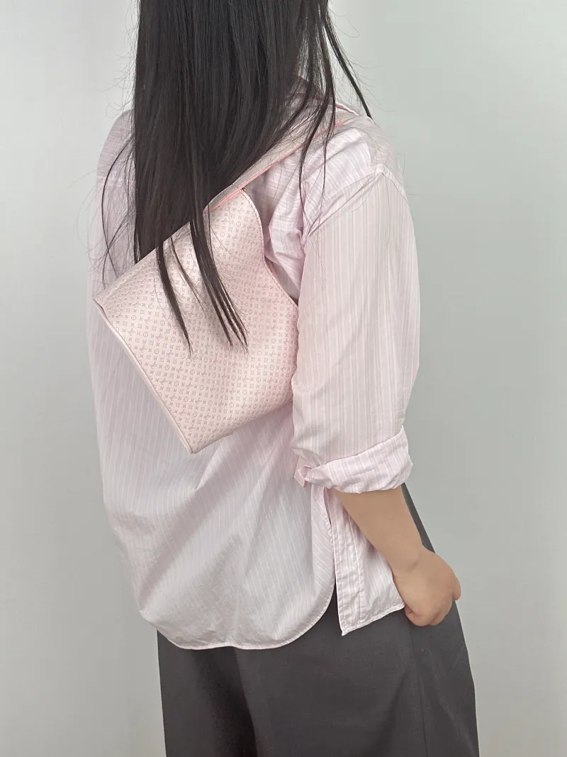 Louis Vuitton Top Handle Bag ALL IN BB Pink Calfskin BB 16 × 12 × 18 cm — on-model view 2 of 2