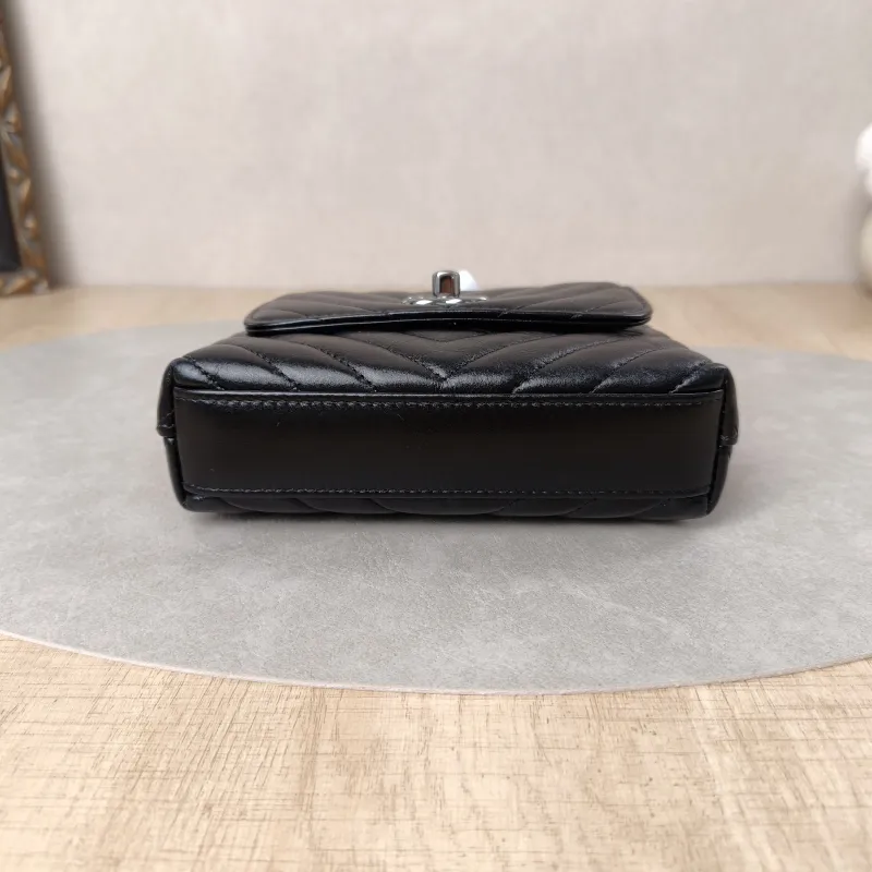 Chanel Crossbody Bag Coco HandleBlack V Calfskin Mini14.5 × 5.5 × 11.5 cm — cover view 5 of 5