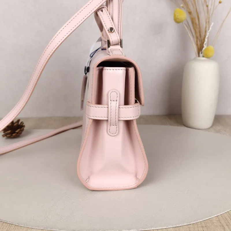 DELVAUX Top Handle Bag Tempete Top Handle Bag Pink Calfskin Small21.5 × 8.5 × 19.5 cm — cover view 5 of 8