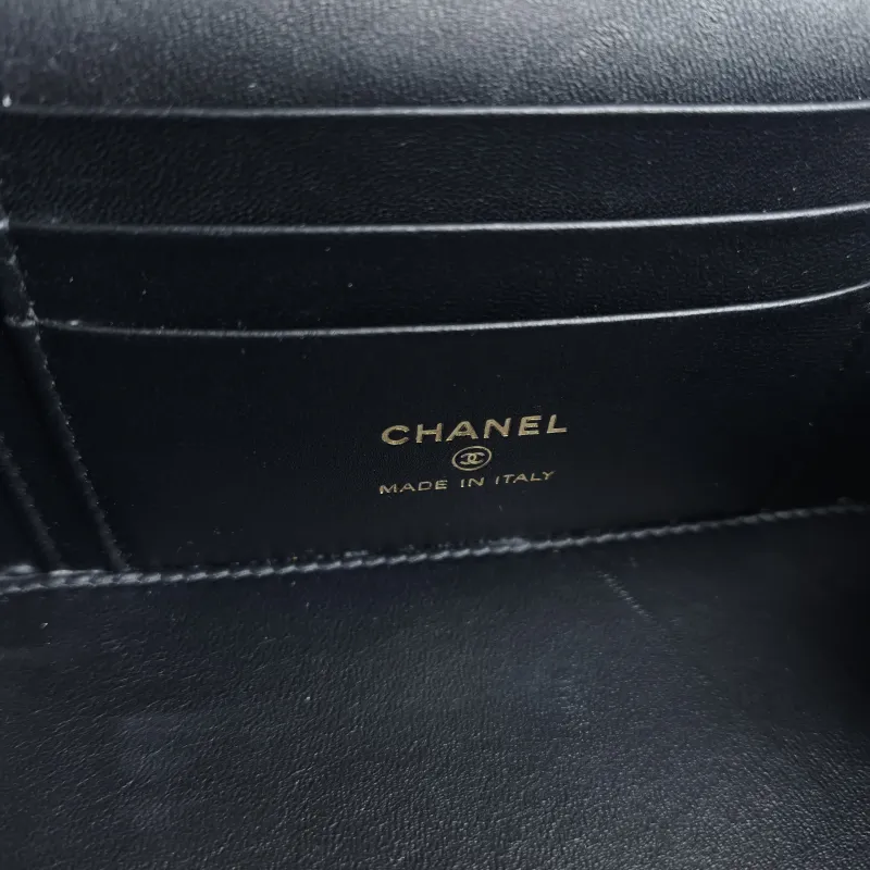 Chanel Crossbody Bag Edition Woven Black Calfskin Mini 16 × 8 × 9.5 cm — detail view 1 of 12