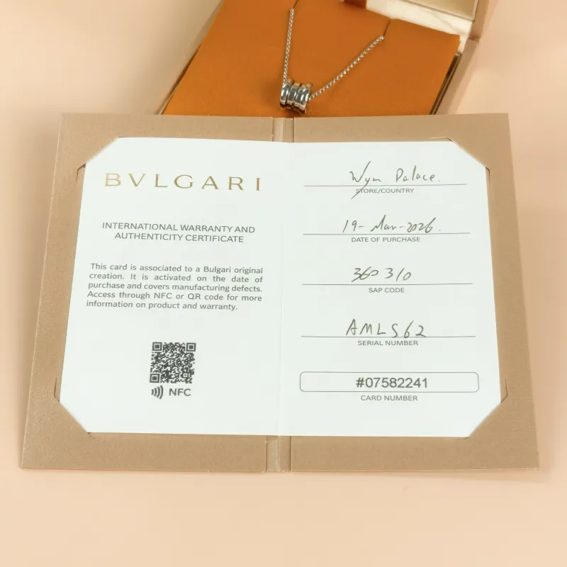 Bvlgari Necklace B.ZERO1Collection Necklace White Gold18KW hite Goldmini45cm — detail view 1 of 2