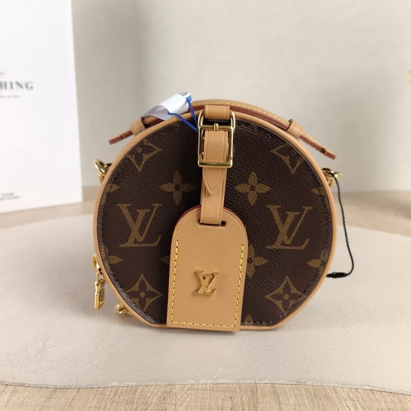 Louis Vuitton Crossbody Bag PETITE BOITE CHAPEAU Monogram PV Cmini17.5 × 7.5 × 16.5 cm