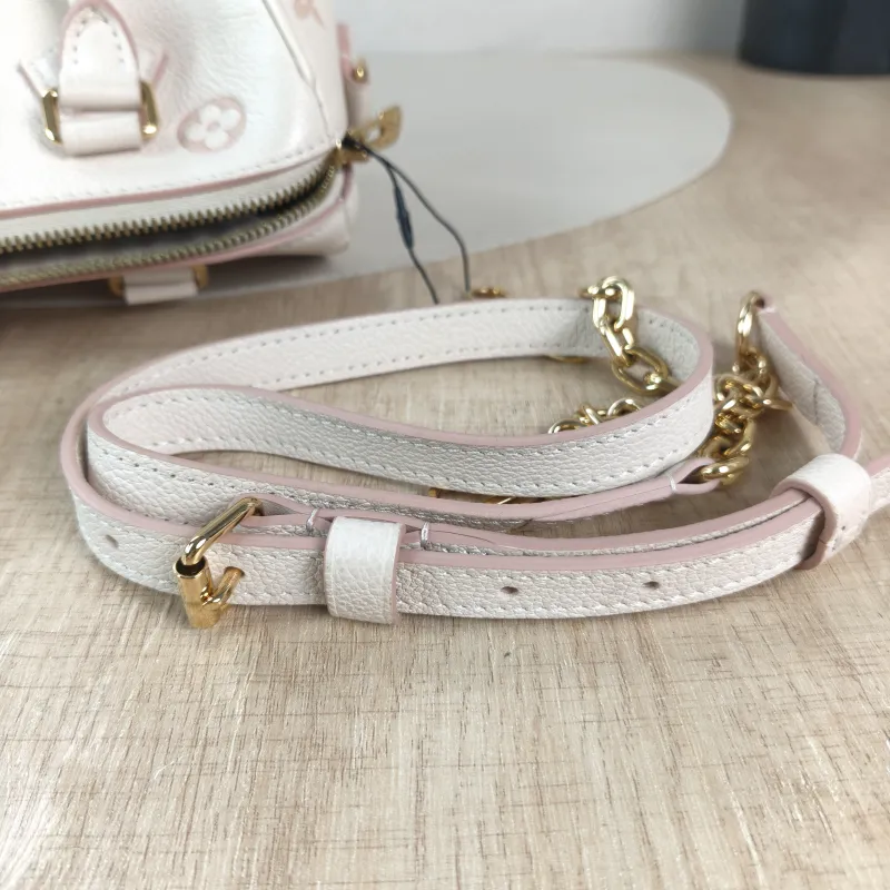 Louis Vuitton Crossbody Bag Speedy20 Beige · Pink Monogram Empreinte Embossed Calfskin Small 20.5 × 12 × 13.5 cm — detail view 3 of 10